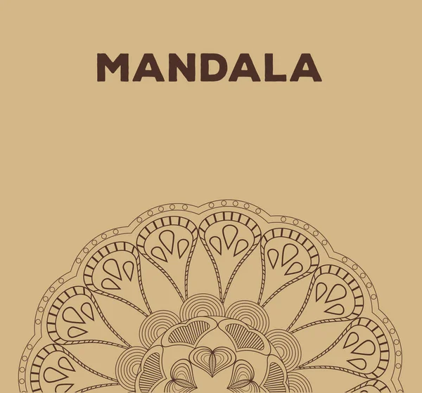 Mandala relax buddismo classico poster — Vettoriale Stock