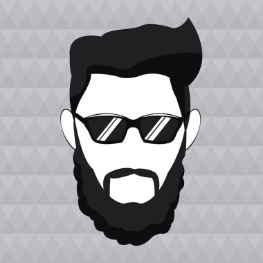 hipster adam sakal saç güneş gözlüğü eril