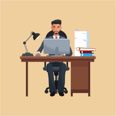 iş dizüstü Danışma kitaplar oturan adam iş ofisi