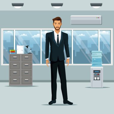 Adam kabine belge soğuk su işyeri ofis ayakta