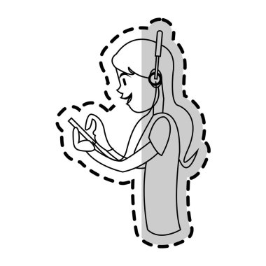 kadın karikatür simgesi