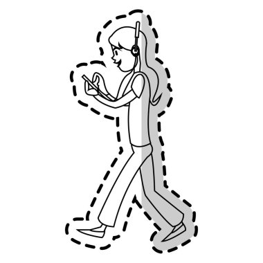 kadın karikatür simgesi