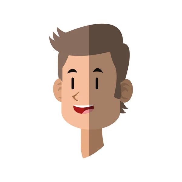 Hombre icono de dibujos animados — Vector de stock