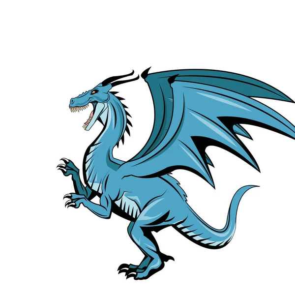 Dragon animal icon — Stock Vector