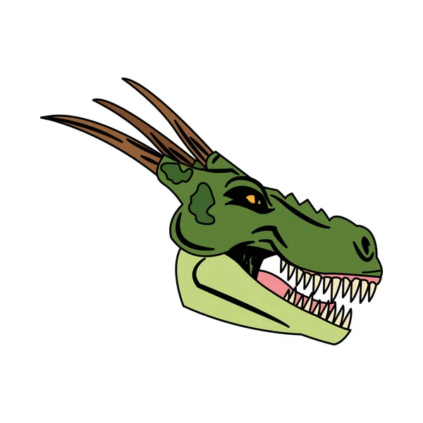 Dragon Cartoon Ikone — Stockvektor