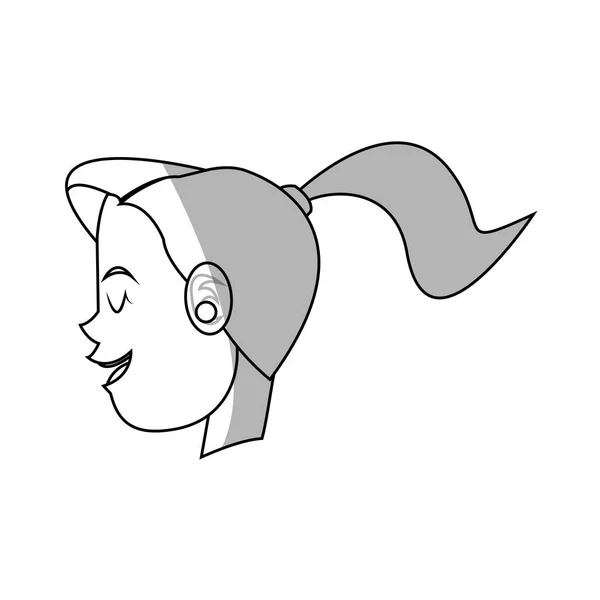 Mulher desenho animado ícone —  Vetores de Stock