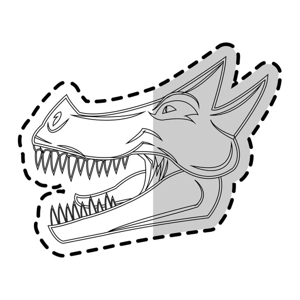 Dragon tecknad ikon — Stock vektor