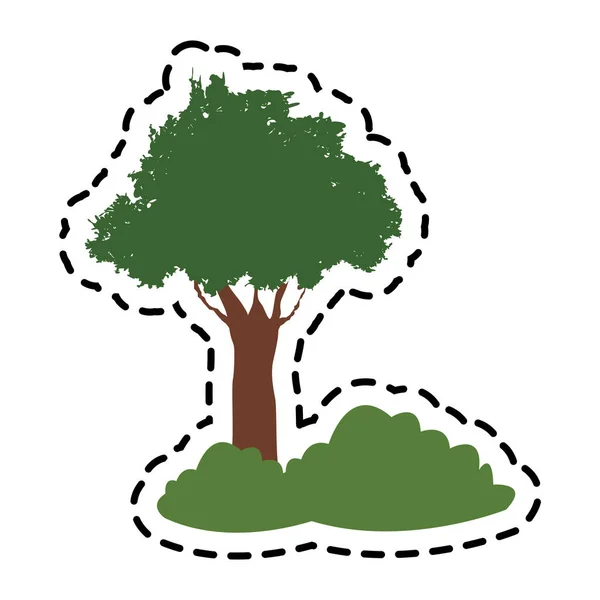 Icône d'arbre vert — Image vectorielle