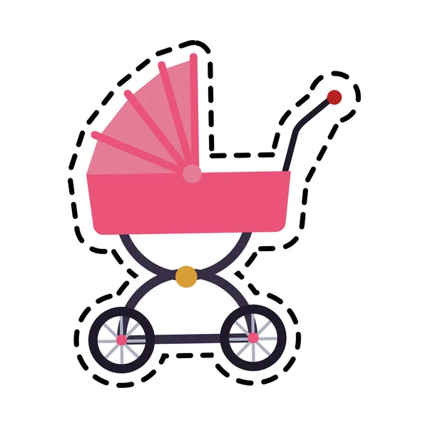 Icono de carro de bebé — Archivo Imágenes Vectoriales