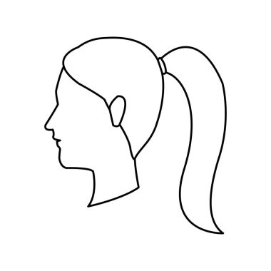 kadın karikatür simgesi