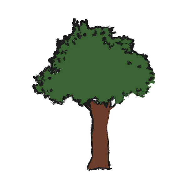 Icono de árbol verde — Vector de stock