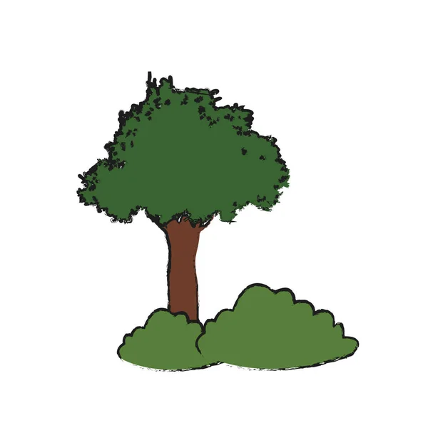 Иконка зеленого дерева — стоковый вектор
