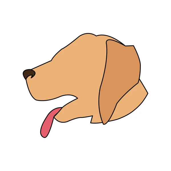 Ícone dos desenhos animados cão — Vetor de Stock