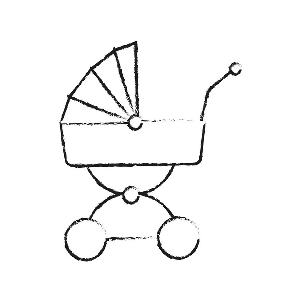 Baby carriage icon — Stock Vector
