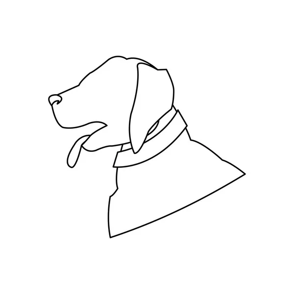 Ícone dos desenhos animados cão —  Vetores de Stock