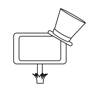 ahşap işareti st patrick günü şapka anahat