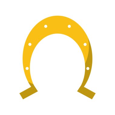 St patrick günü altın at nalı şanslı sembolü