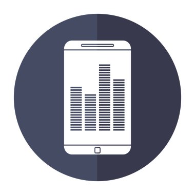 Smartphone Ekran ekolayzır müzik gölge