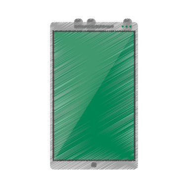 Çizim yeşil ekran smartphone telefon iletişim teknolojisi