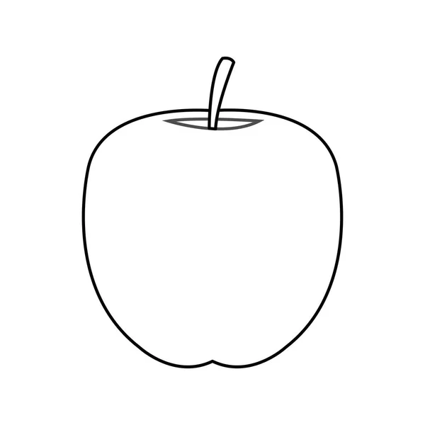 Manzana fruta icono — Vector de stock