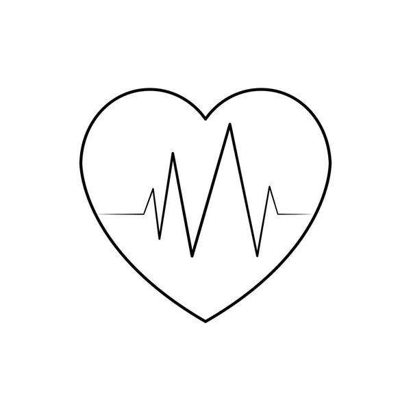 Hjärtats ikon — Stock vektor