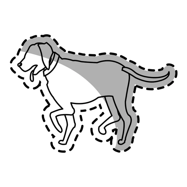 Icono de dibujos animados perro — Archivo Imágenes Vectoriales