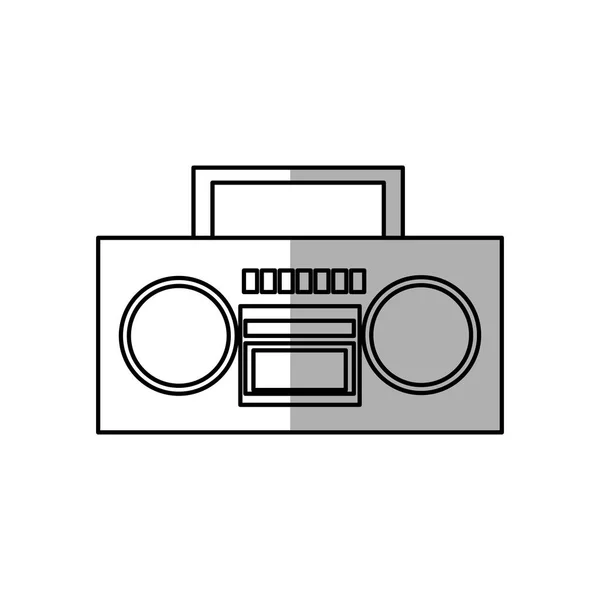 Boombox sztereó ikon — Stock Vector