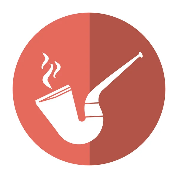 St patrick jour tabac pipe leprachaun ombre — Image vectorielle