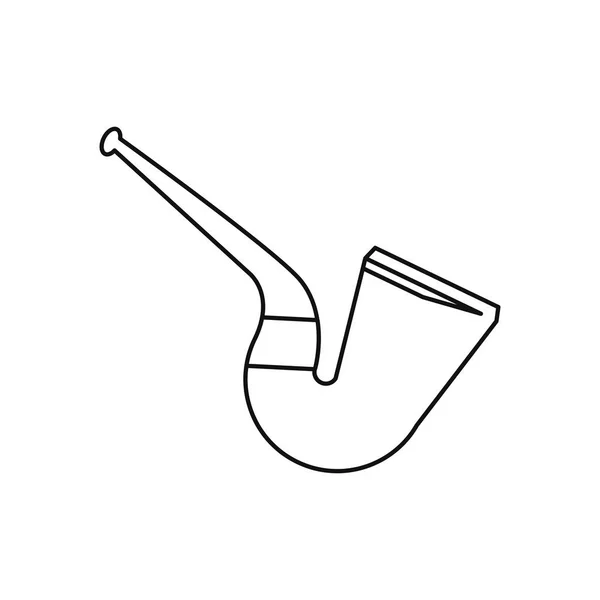 St patrick jour tabac pipe leprachaun contour — Image vectorielle