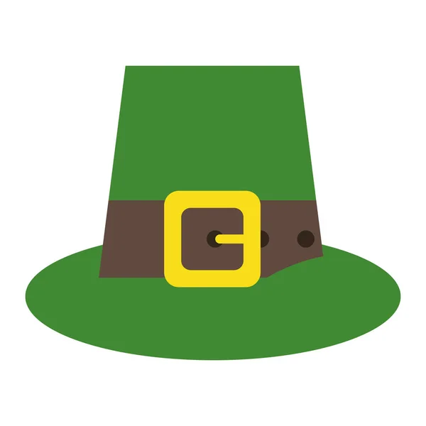 绿色圣帕特里克日顶帽子扣 — 图库矢量图片