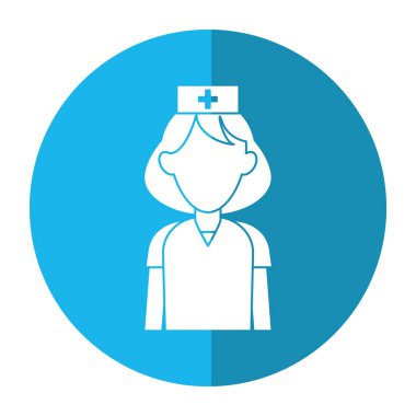 Hemşire dikkat sağlık gölge çapraz üniforma şapka