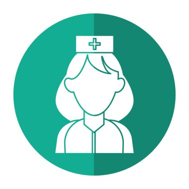 kadın sağlık görevlisi yardım aciliyet gölge ile üniforma