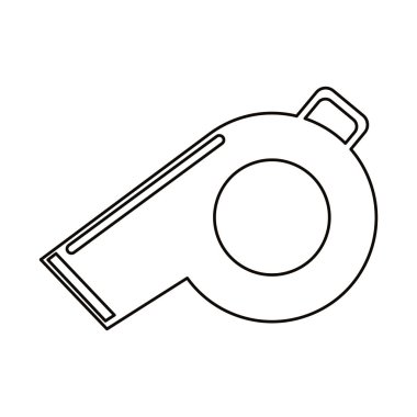 hakem düdüğü Amerikan futbolu simgesi anahat