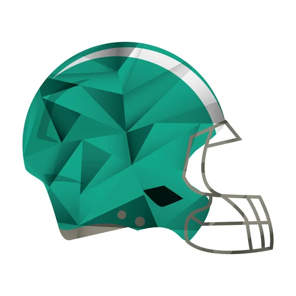 Protección casco de fútbol americano abstracto geométrico — Vector de stock