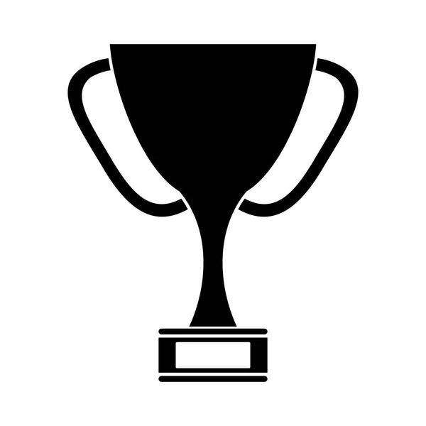 Silhouette Trophy Award Sport Sport zu gewinnen — Stockvektor