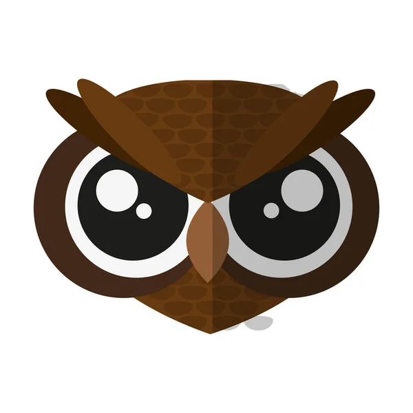 Owl cartoon icon — Stock Vector