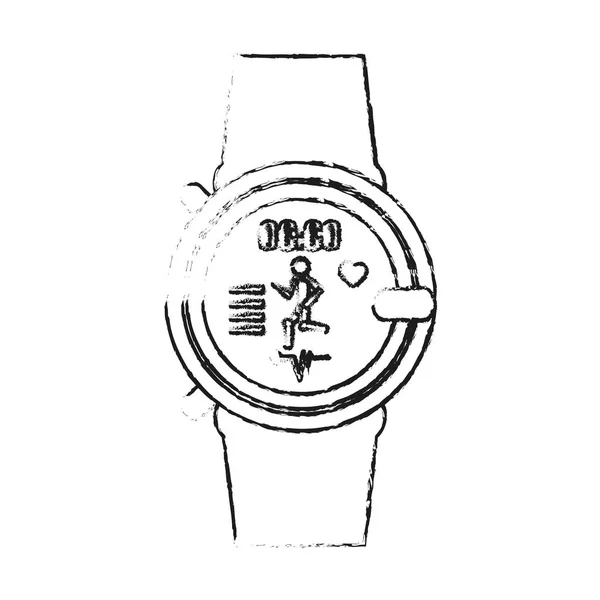 Icono de reloj deportivo — Vector de stock