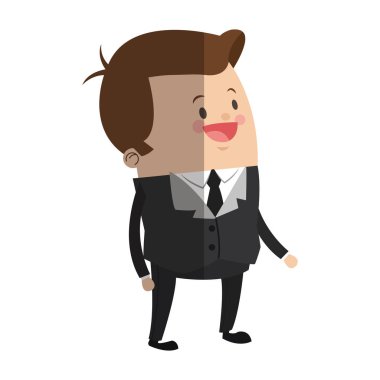 İşadamı çizgi film simgesi