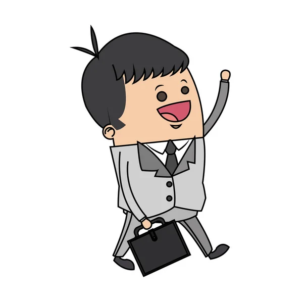 Businessman icône de dessin animé — Image vectorielle