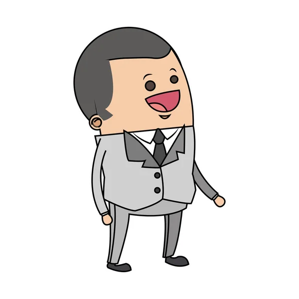 Icono de dibujos animados de hombre de negocios — Vector de stock