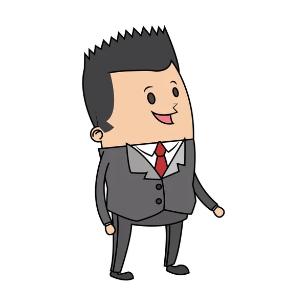 Businessman cartoon icon — Stock Vector