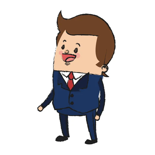 Businessman icône de dessin animé — Image vectorielle