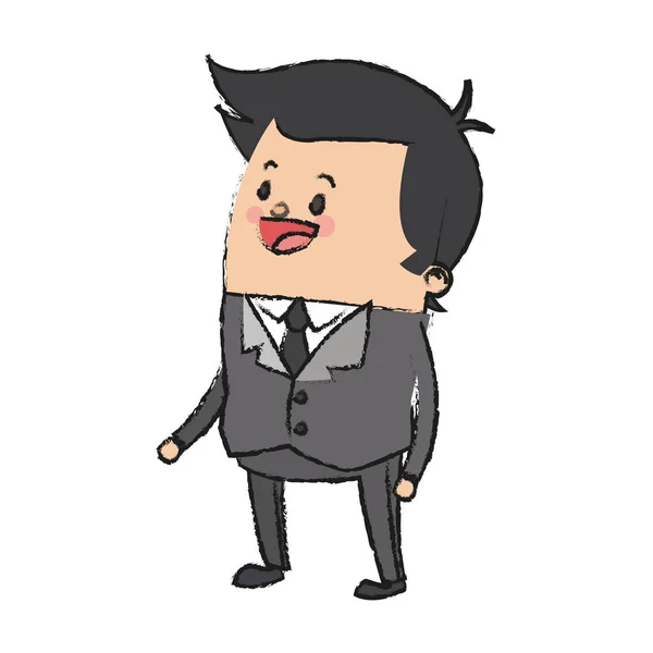 Businessman icône de dessin animé — Image vectorielle