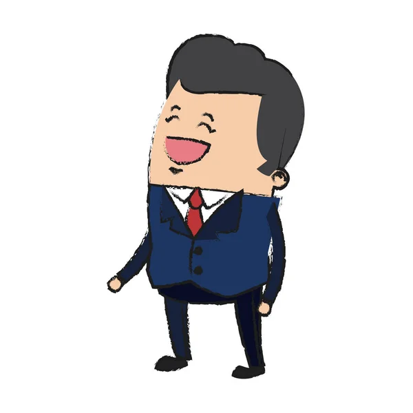 Businessman icône de dessin animé — Image vectorielle