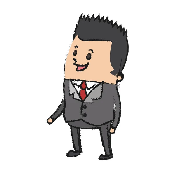 Businessman cartoon icon — Stock Vector