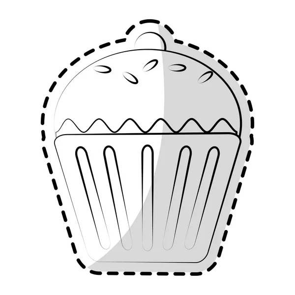 Süßes Cupcake-Symbol — Stockvektor