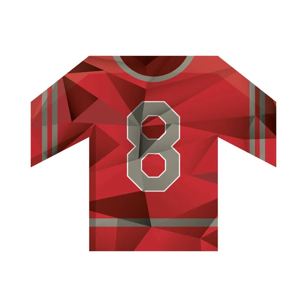 Jersey americano fútbol uniforme elemento abstracto — Vector de stock