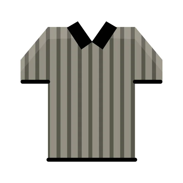 Árbitro jersey stripes futebol americano — Vetor de Stock