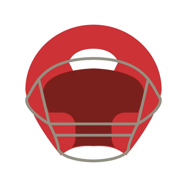 Шолом американський футбол вид спереду — стоковий вектор