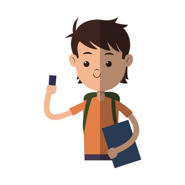 genç çocuk çizgi film simgesi